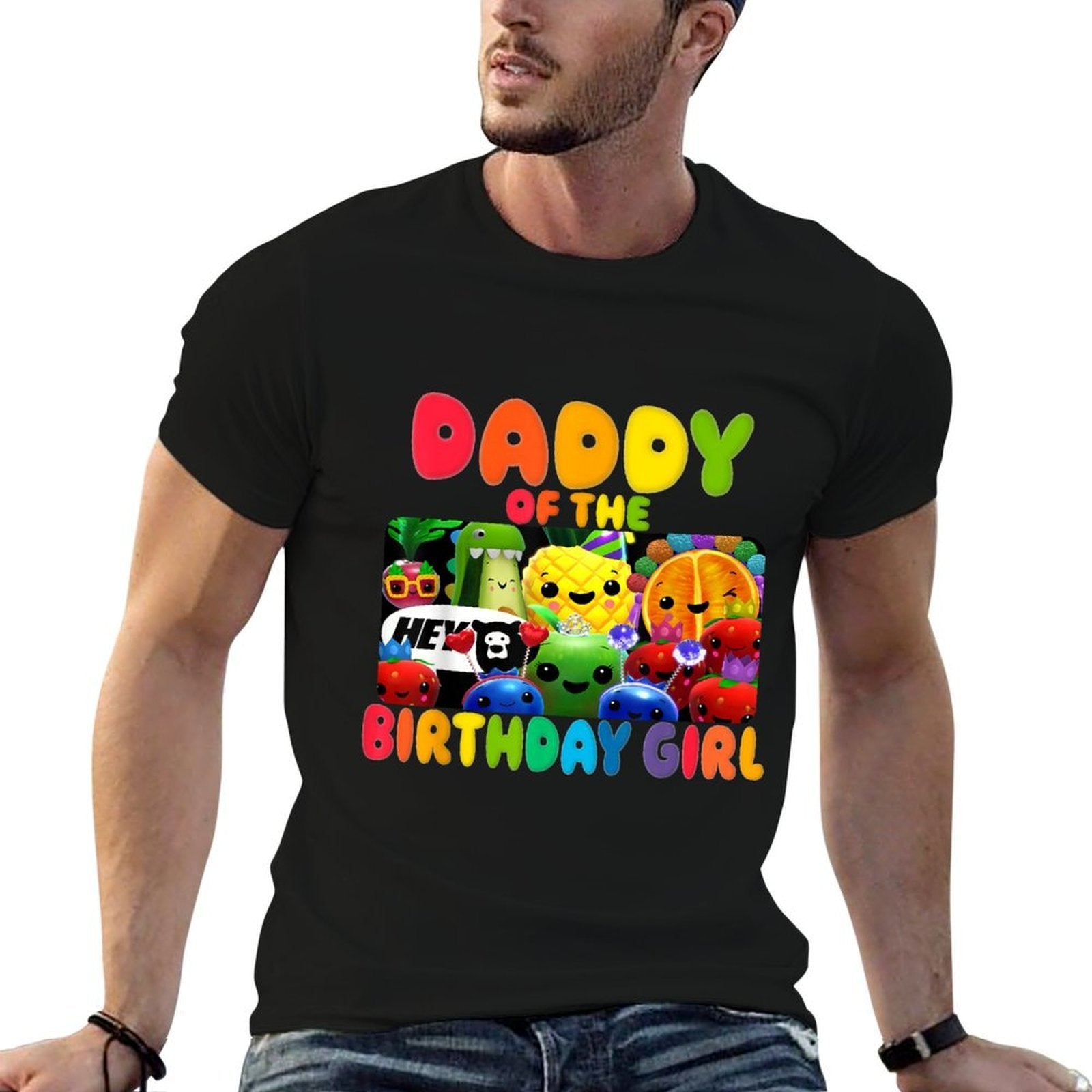 Daddy Of The Birthday Girl Fruit Birthday Family Matching  Lightweight T-Shirt