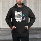 Transgender Pride Kawaii Cat Ramen Noodles Trans Colorfast Hoodie