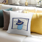 The Go Gopher Witch Learning Go Soft Reinforced Edging Throw Pillow