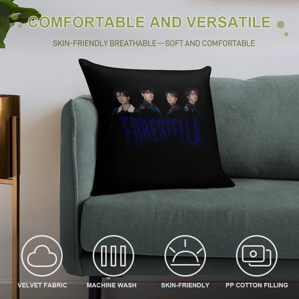 Forestella Soft Skin-Friendly Throw Pillow