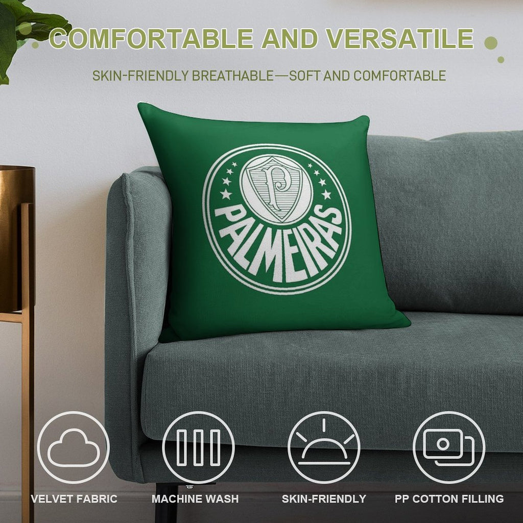 Palmeiras Soft Multiple Sizes Throw Pillow