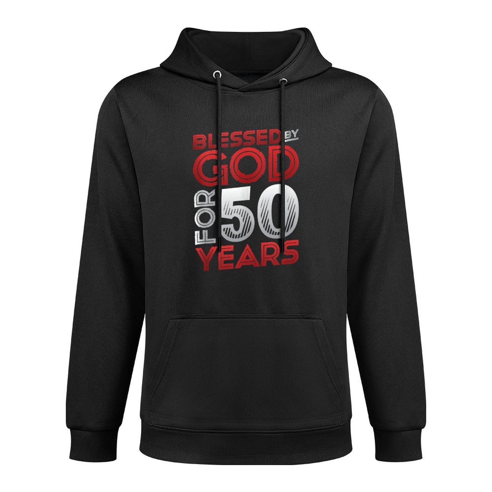 Religious Blessed By God For 50 Years Happy 50th Birthday Customizable Surface Hoodie