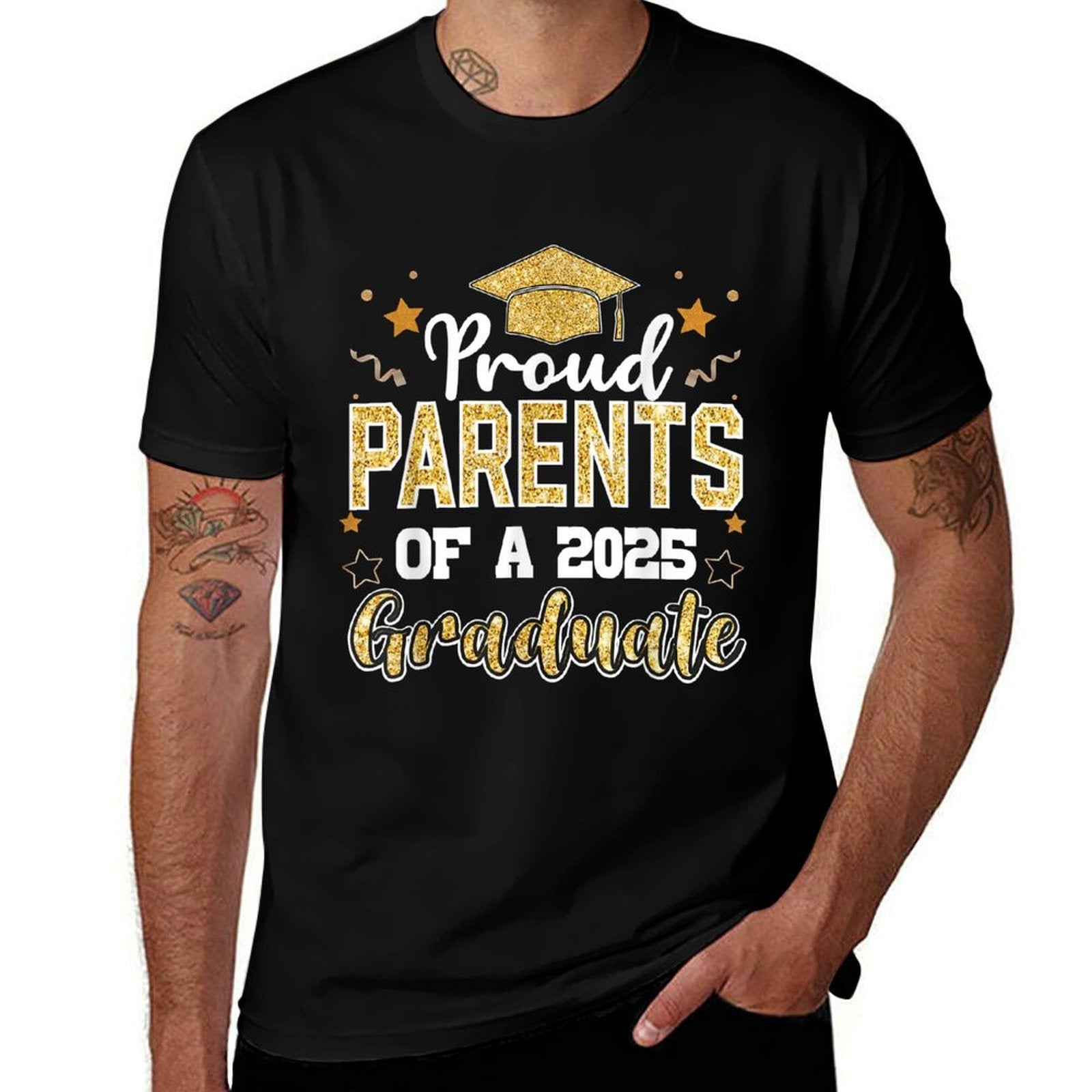 Parents Senior 2025 Proud Parents Of Class Of 2025 Graduate  Easy-care T-Shirt