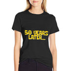 50 Years Later Funny Millennial Gen X 50th Birthday  Rolled Sleeves T-Shirt