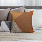 Warm Color Stripes Contemporary Soft Style Accent Throw Pillow