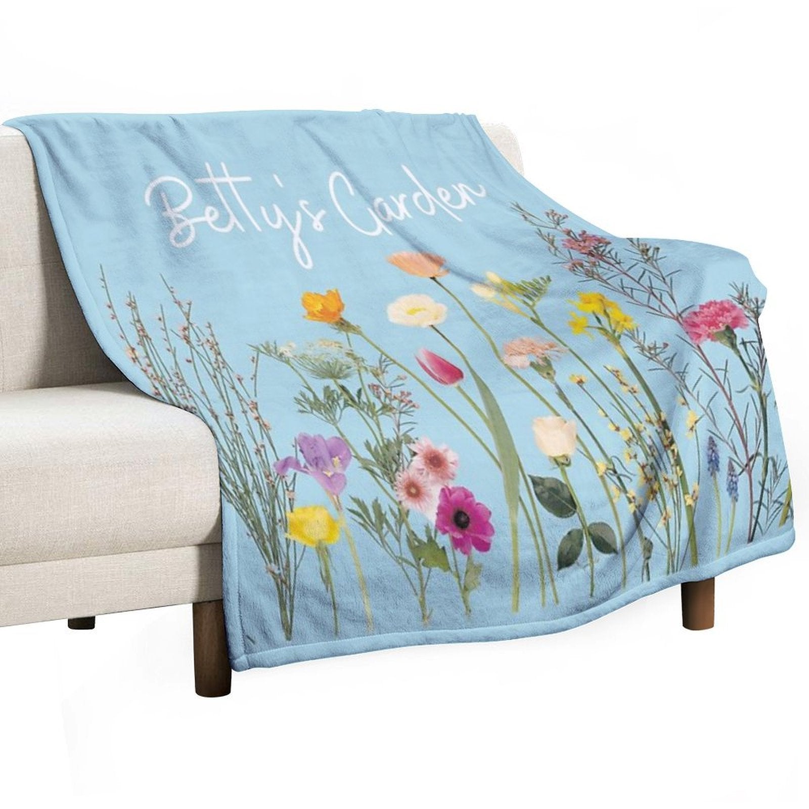 Betty's Garden Lightweight Throw Blanket