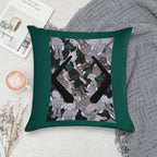 Hidden Black T Soft Decorative Cover Throw Pillow
