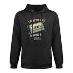 Cassette Life Rewind Chill Meme Funny Retro Vibes Humor Shape Retention Hoodie