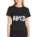 Boys Girls Teachers ABCD Rock Graphic Back to School  Heathered Texture T-Shirt