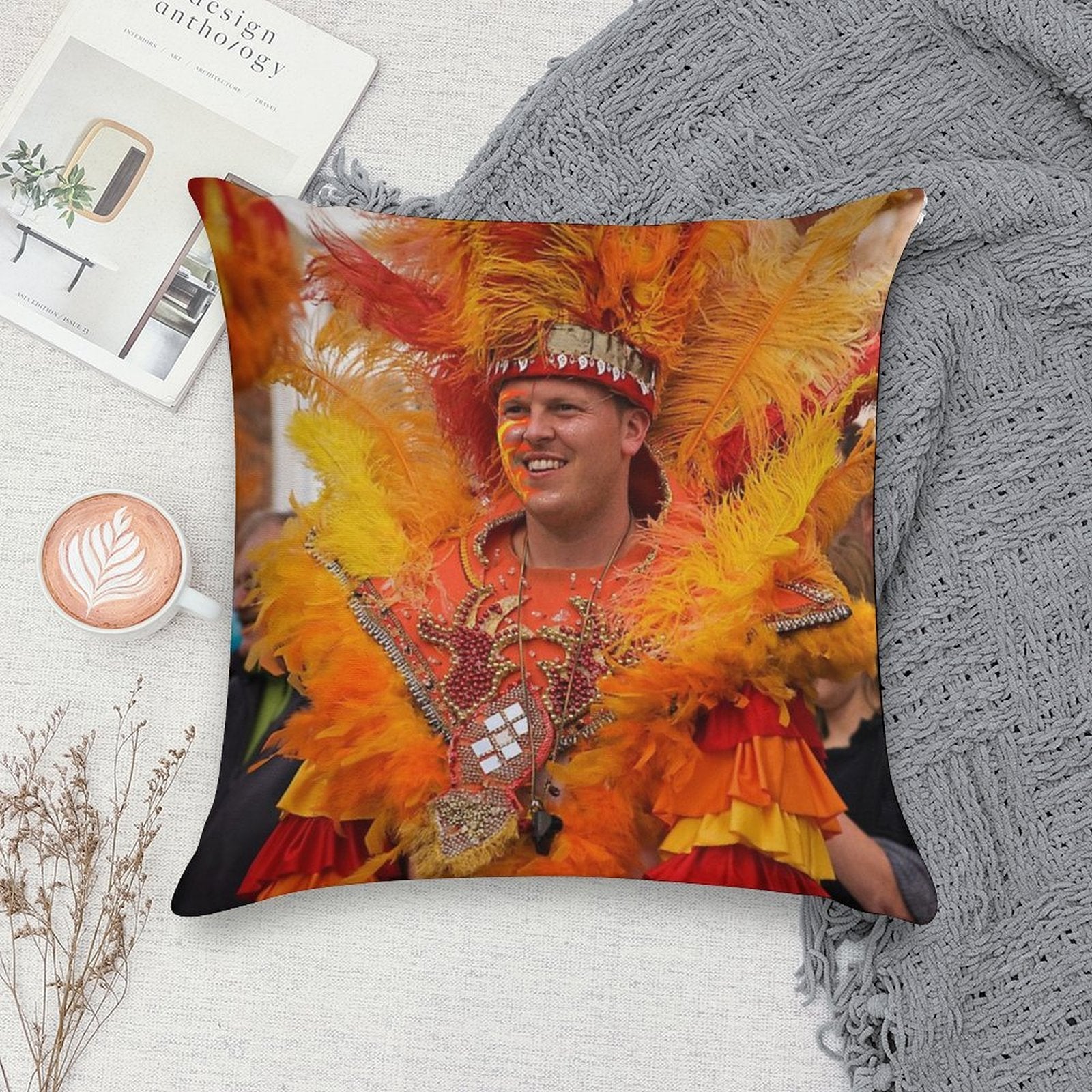 Kevin, Street Heat Samba Band Soft Gift Ready Throw Pillow