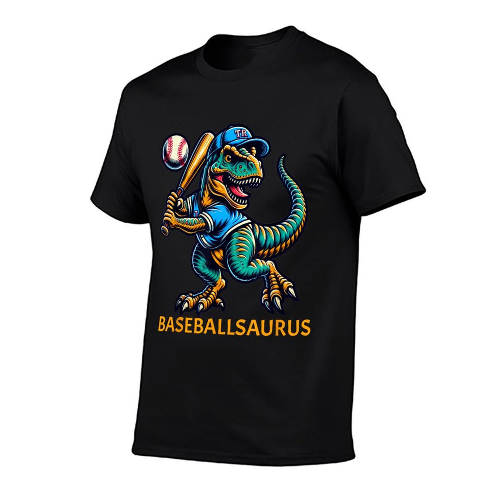 Funny Baseball Dinosaur Baseballsaurus T-Rex Baseball  High-quality Stitching T-Shirt
