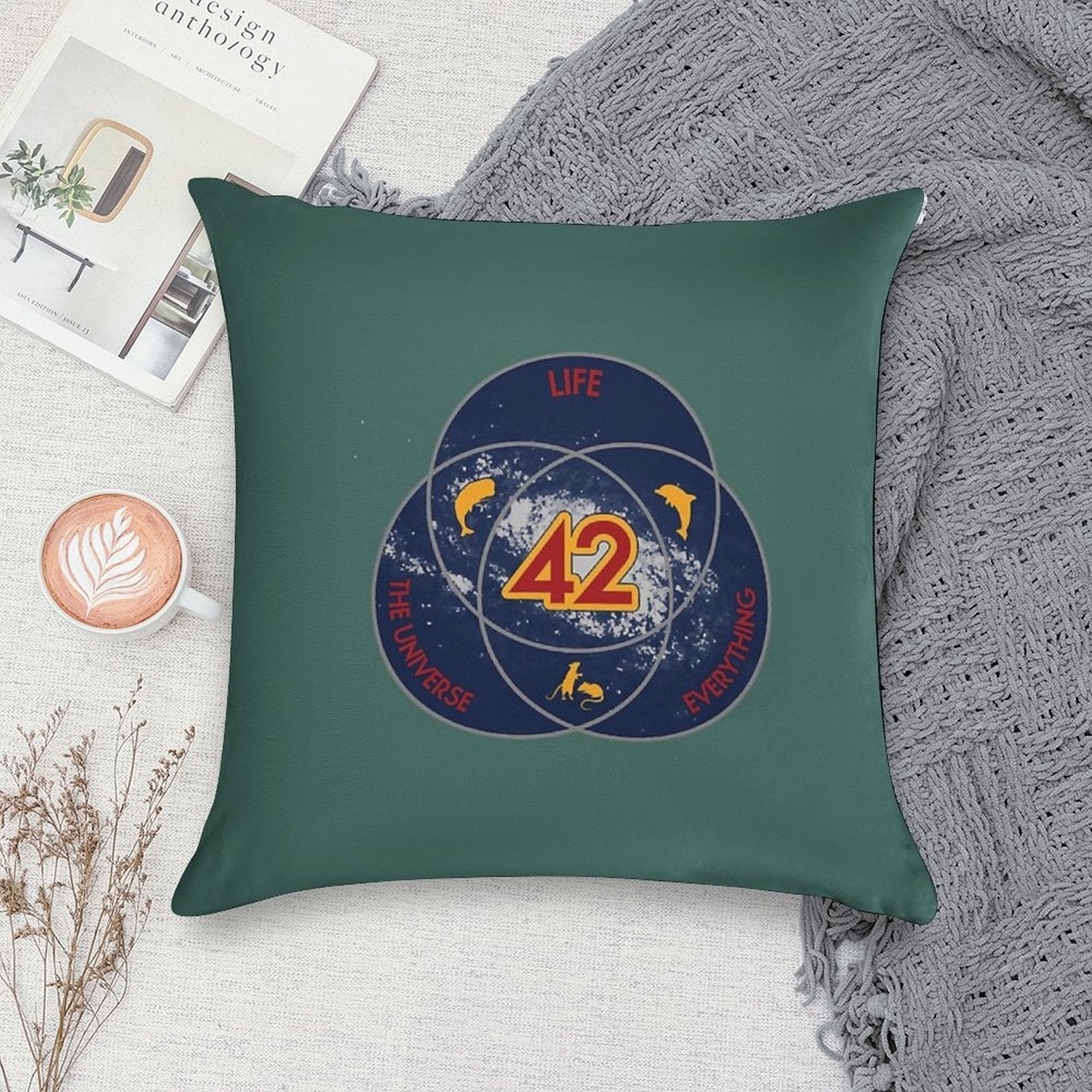 Science 42 Soft Anti-Pilling Throw Pillow