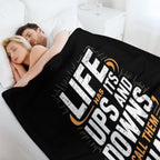 Fitness Gym Workout Weights Squat Plush Throw Blanket