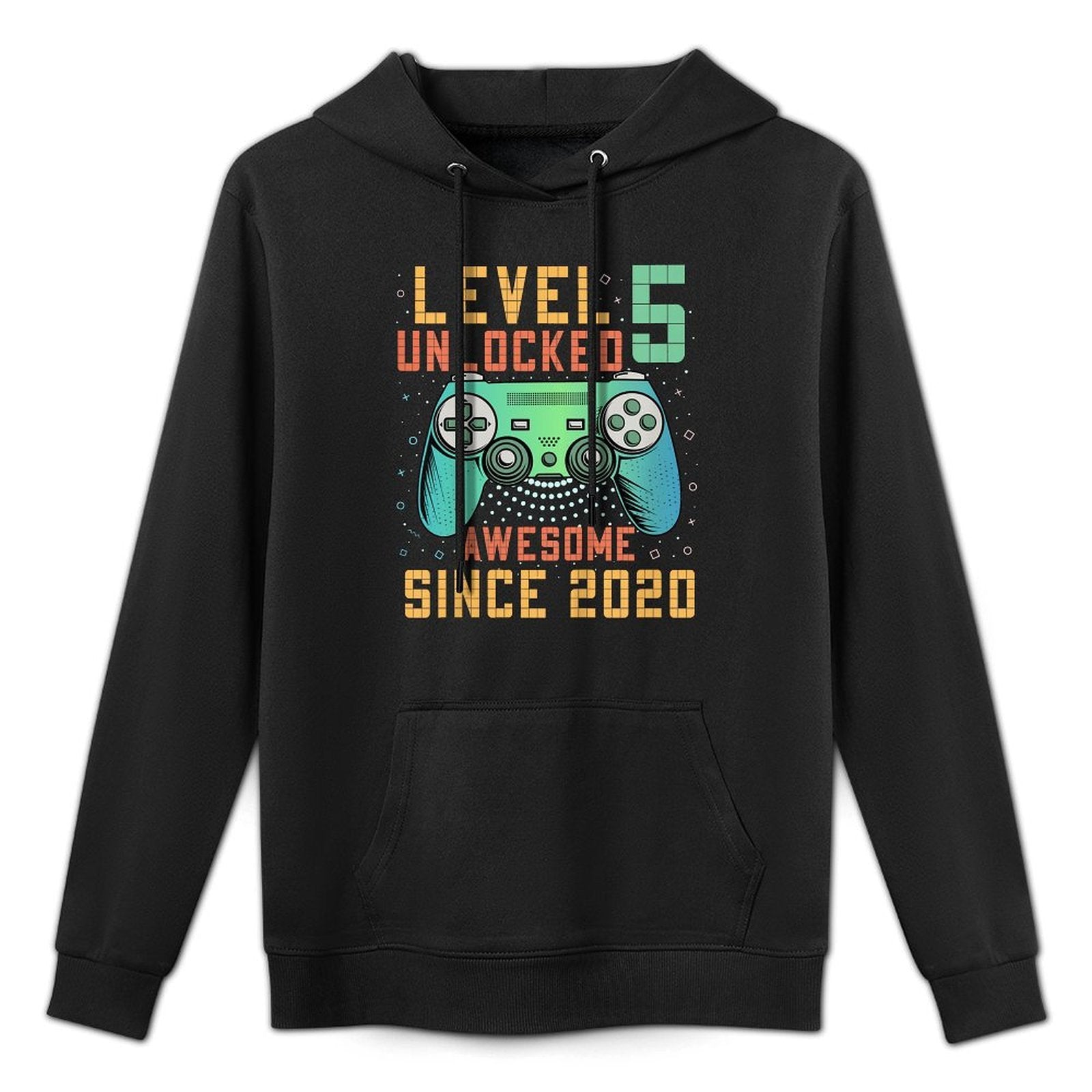 Kids Level 5 Unlocked 5th Birthday 5 Year Old Boy Gifts Gaming Machine Washable Hoodie