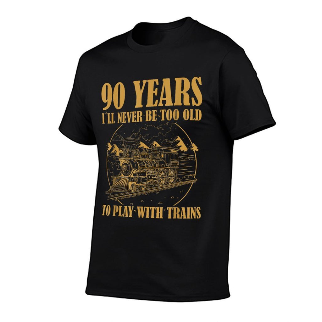 90 Year Old Vintage Railroad Steam Train 90th Birthday  Vintage-inspired T-Shirt