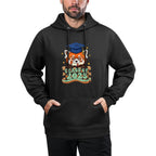 Graduate Red Panda Class Of 2025 Kids Mens Womens Graduation Relaxed Fit Hoodie