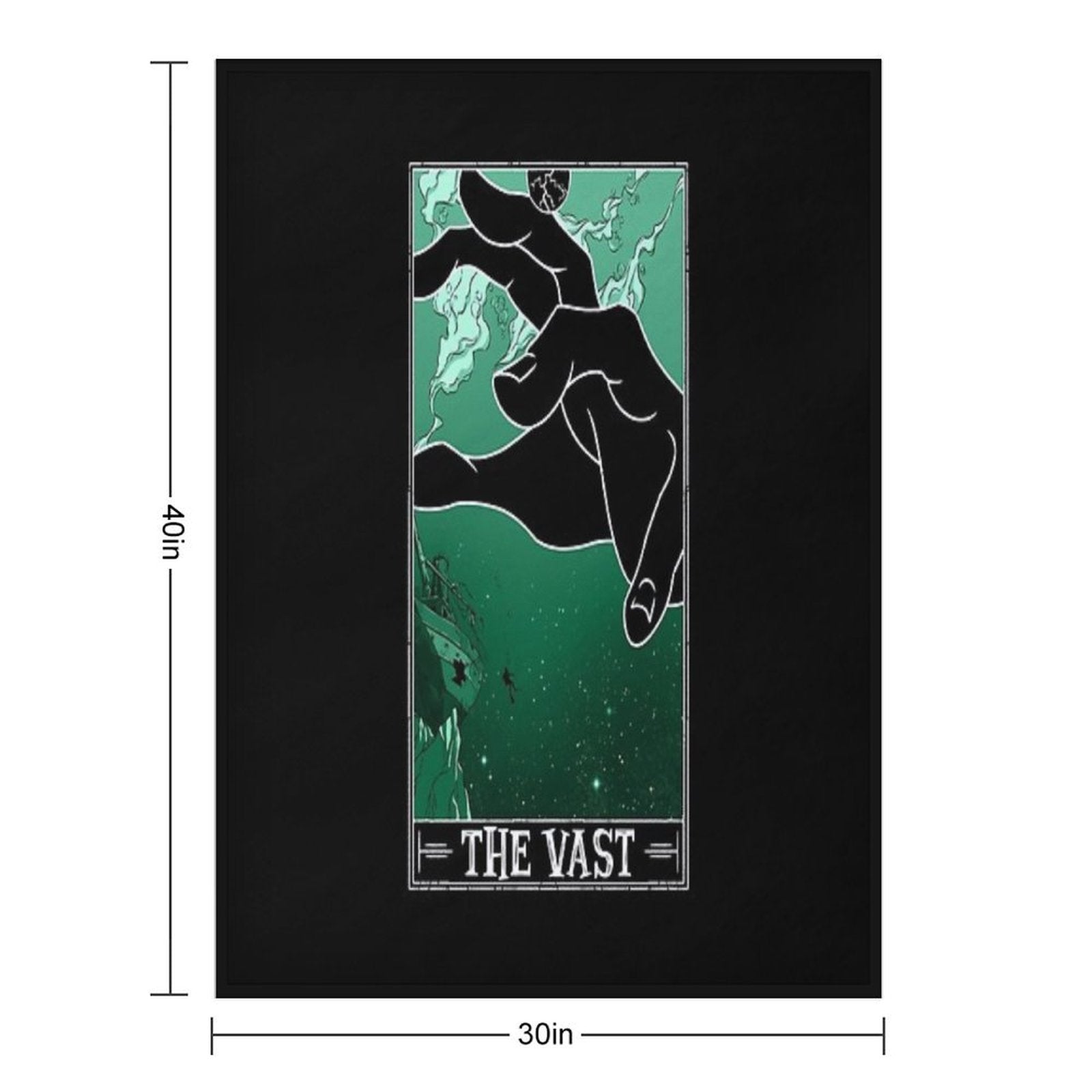 The Vast Tarotesque - (Dark) Versatility Throw Blanket