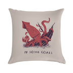 Squid Goals Soft Reinforced Edging Throw Pillow