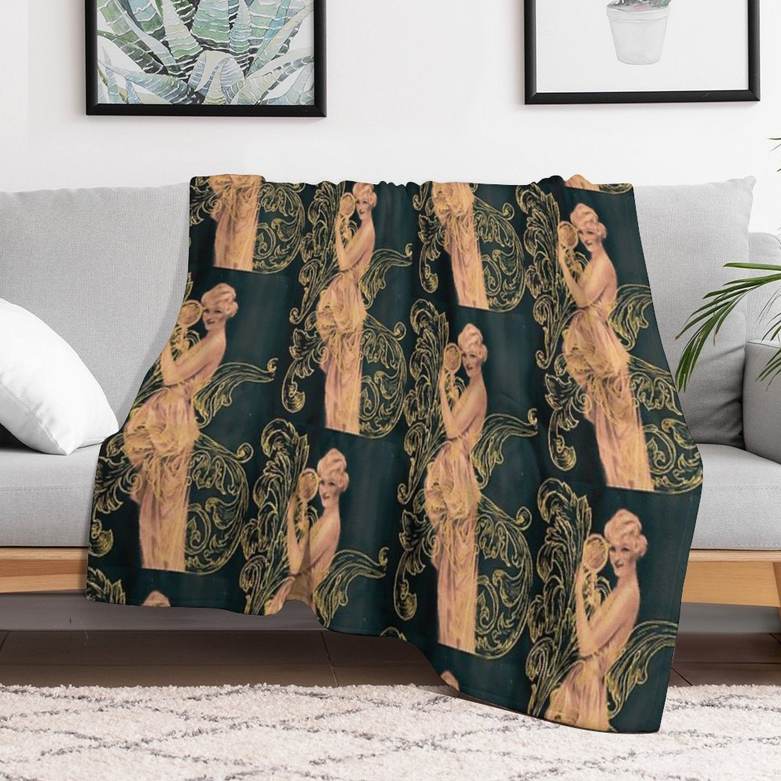 Golden Beauty Comfort Throw Blanket