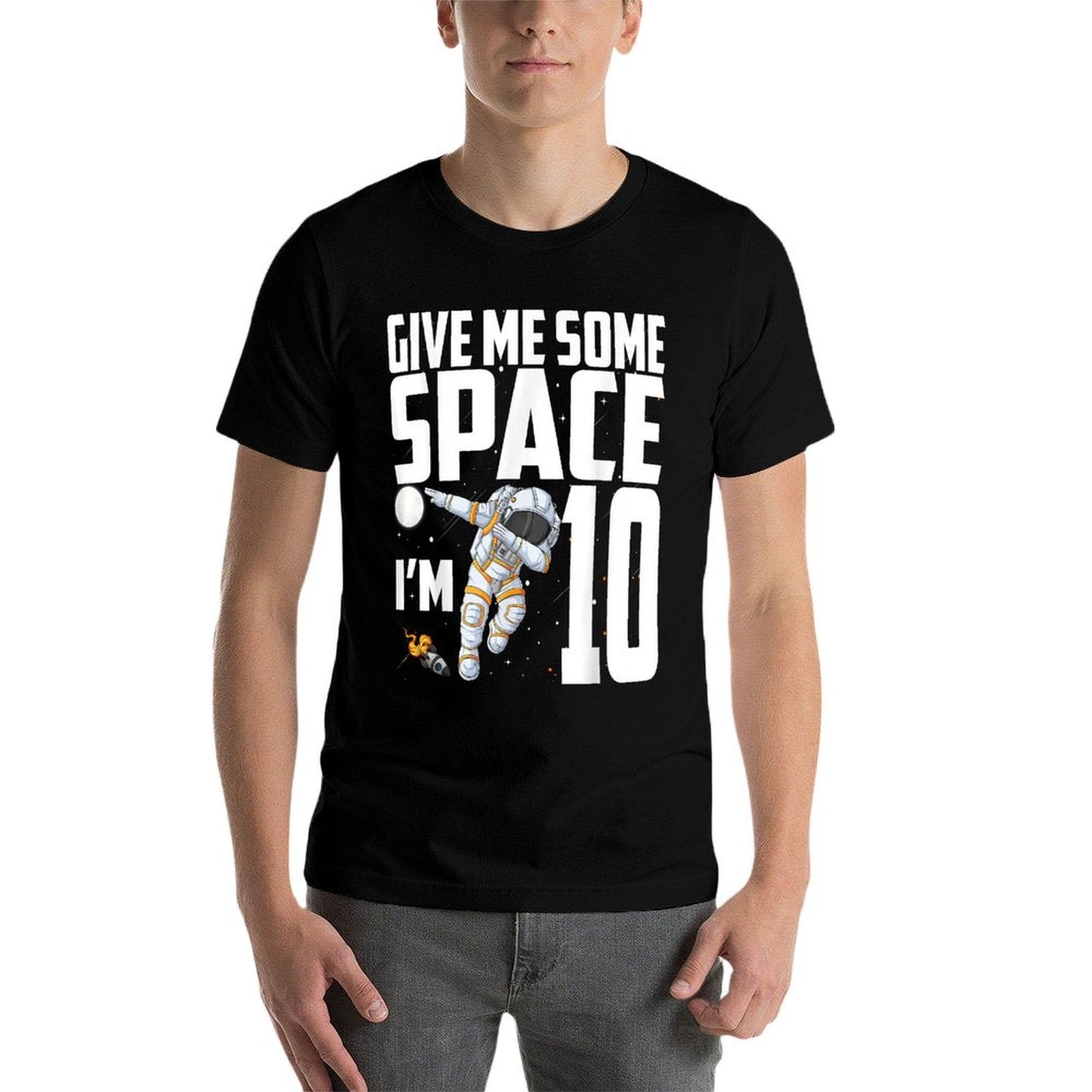 10 Year Old Outer Space 10th Birthday Astronaut Planets  Eco-friendly Material T-Shirt