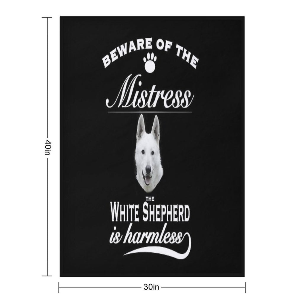 White German Shepherd Tshirt White German Shepherd Dog Shirt Tee Eco-conscious Throw Blanket
