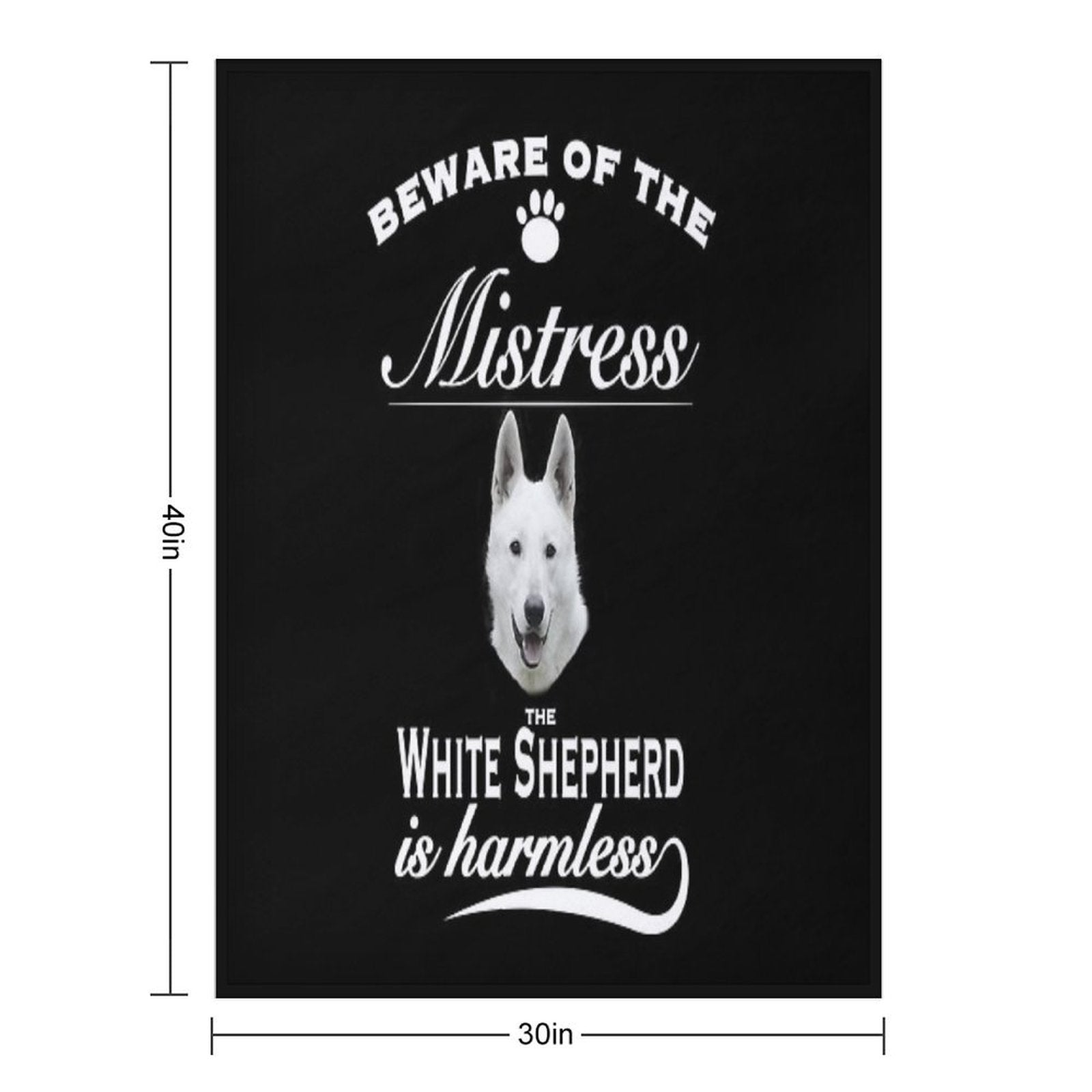 White German Shepherd Tshirt White German Shepherd Dog Shirt Tee Eco-conscious Throw Blanket