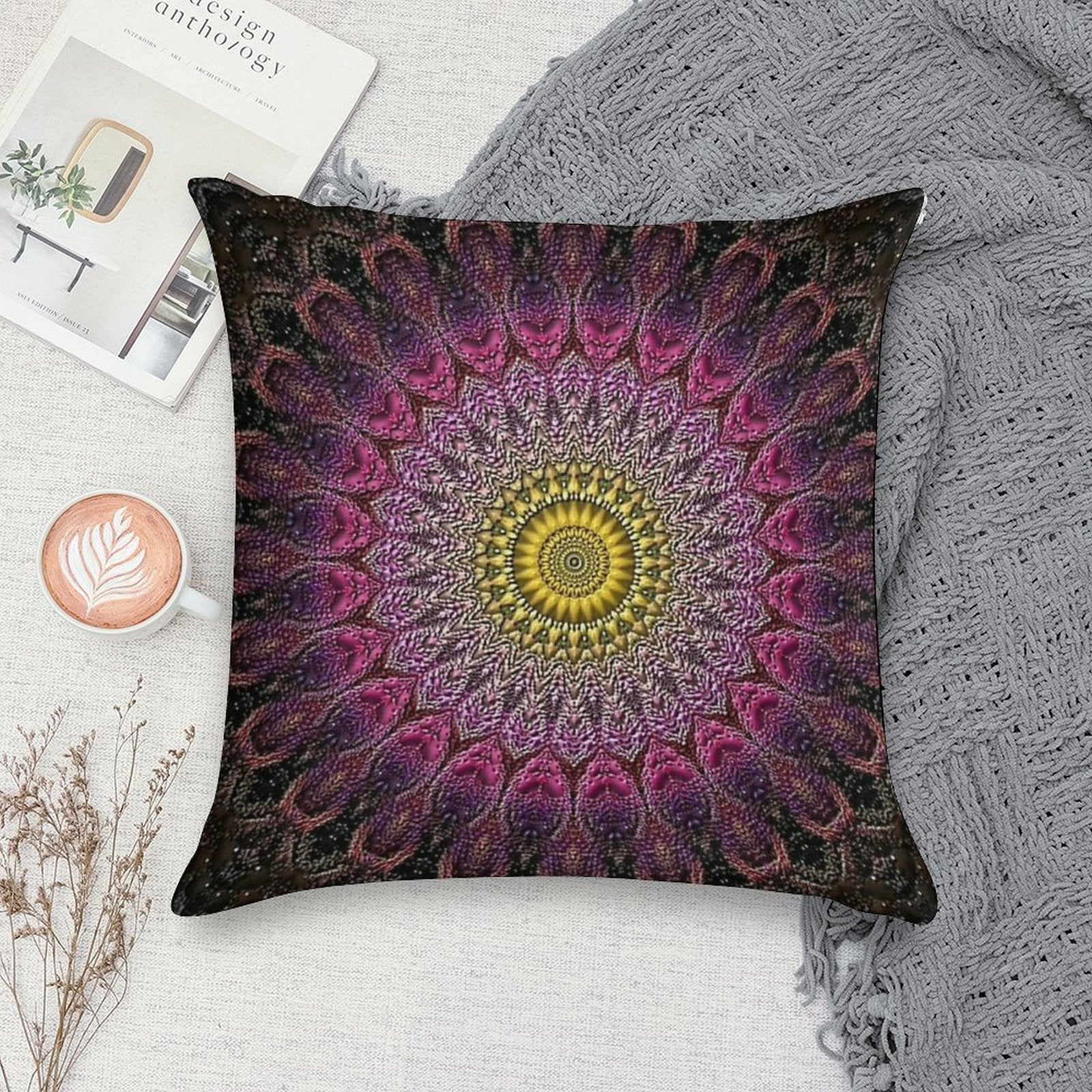 Mandala 15 Soft Multiple Sizes Throw Pillow