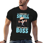 Baby Boss &#34;I May Be Small But I'm The Boss&#34; Like A Boss Kids  Summer-ready Fabric T-Shirt