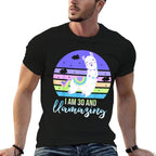30 Years Old 30th Birthday Llamazing Llama Gift  Slim-fit Cut T-Shirt