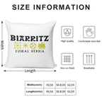 Biarritz Euskalduna Soft Home Decor Throw Pillow