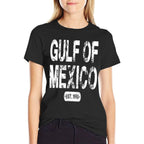 Gulf of Mexico Since 1550 Retro Gulf of Mexico for Men Women  Summer-ready Fabric T-Shirt