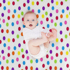 Rainbow Multi-color Confetti Polka Dot All-season Throw Blanket