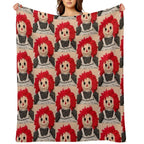 Sweet Raggedy Ann 2 Sustainable Throw Blanket
