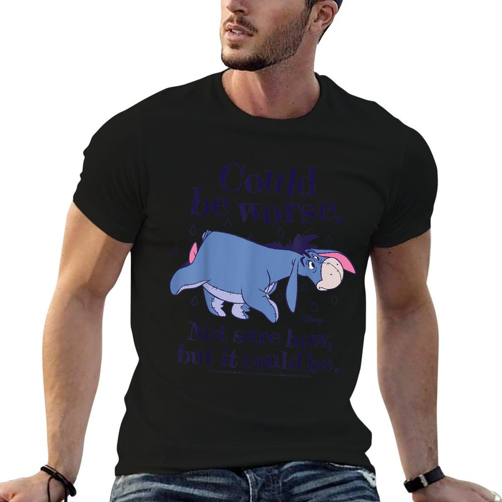 Winnie The Pooh - Eeyore Could Be Worse Not Sure How  Rolled Sleeves T-Shirt