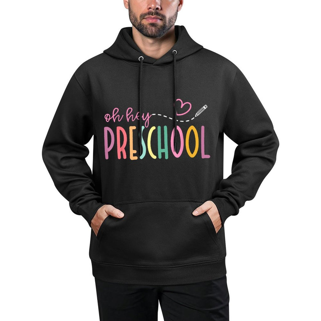 Oh Hey Preschool Welcome Back To School Teacher Student Kids Pilling-Resistant Hoodie