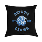 Art - Detroit Lions Soft Washable Throw Pillow