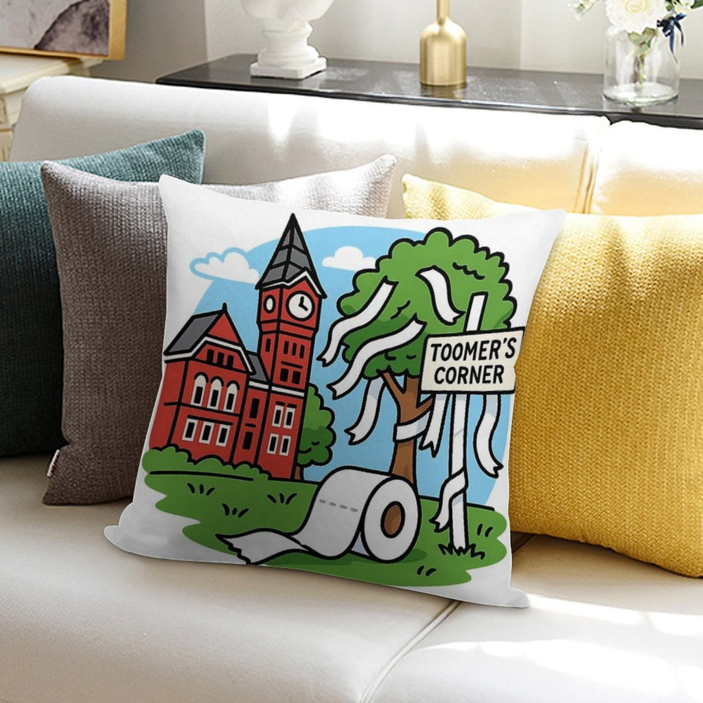 Toomer Auburn Soft Hidden Zipper Throw Pillow