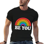 LGBTQ Be You Pocket Gay Pride LGBT Ally Rainbow Vintage  Quick-drying T-Shirt