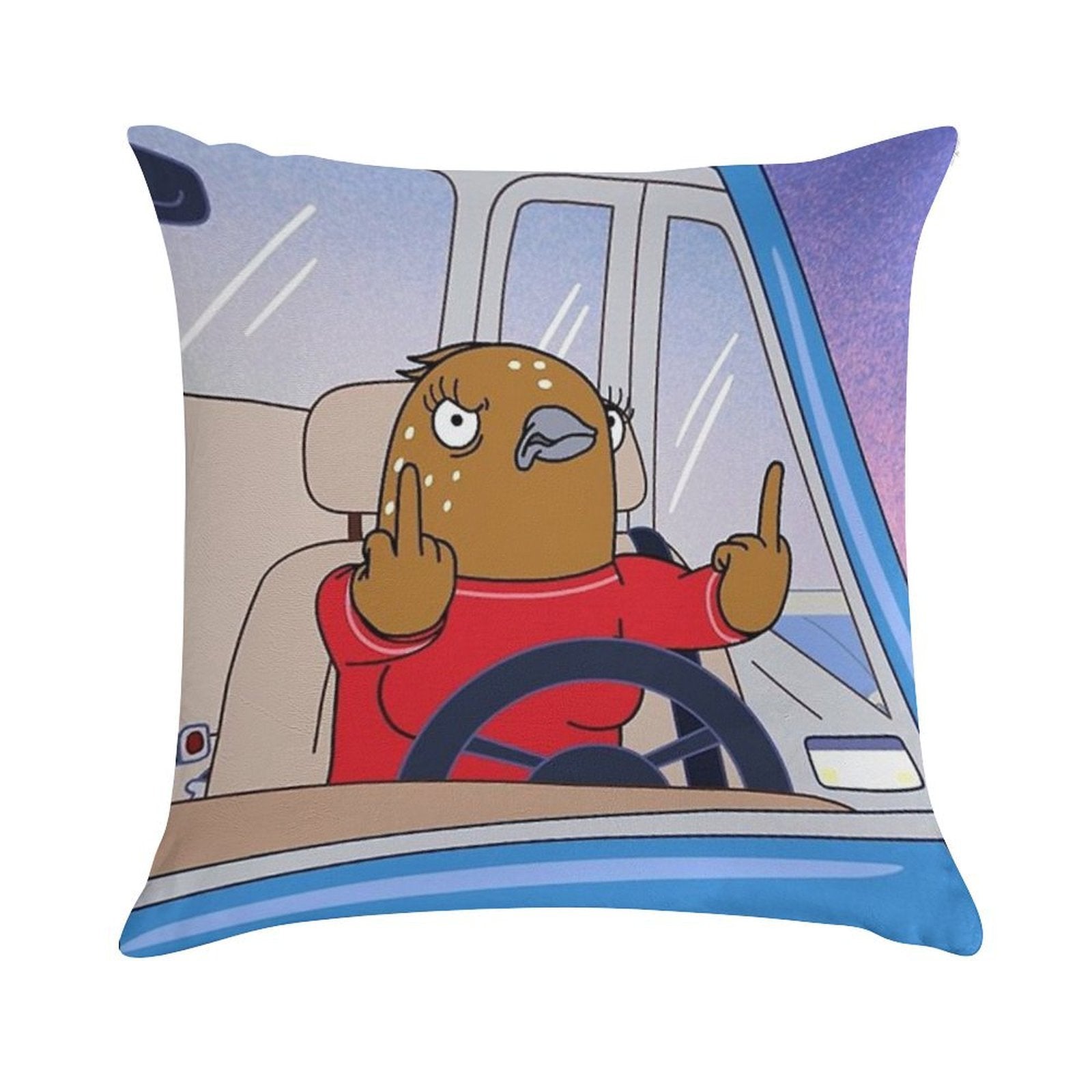 Tuca And Bertie Soft Anti-Pilling Throw Pillow