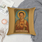Saint Pedro Pascal – Protector of Chaotic Good Vibes Soft Hidden Zipper Throw Pillow
