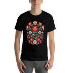 Traditional Floral Folk Art Balkan Art  Classic T-Shirt