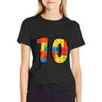 10 Year Old Blocks Building Master Builder 10th Birthday  Slim-fit Cut T-Shirt