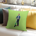 Elijah Wood On Scooter Soft Warmth Comfort Throw Pillow