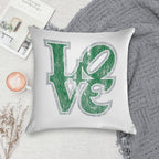 Philadelphia Eagles LOVE Park Throwback Kelly Green Style Logo Football Philly Champs Soft Multiple Sizes Throw Pillow