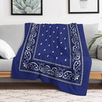 Bandana Doger Blue Durable Throw Blanket