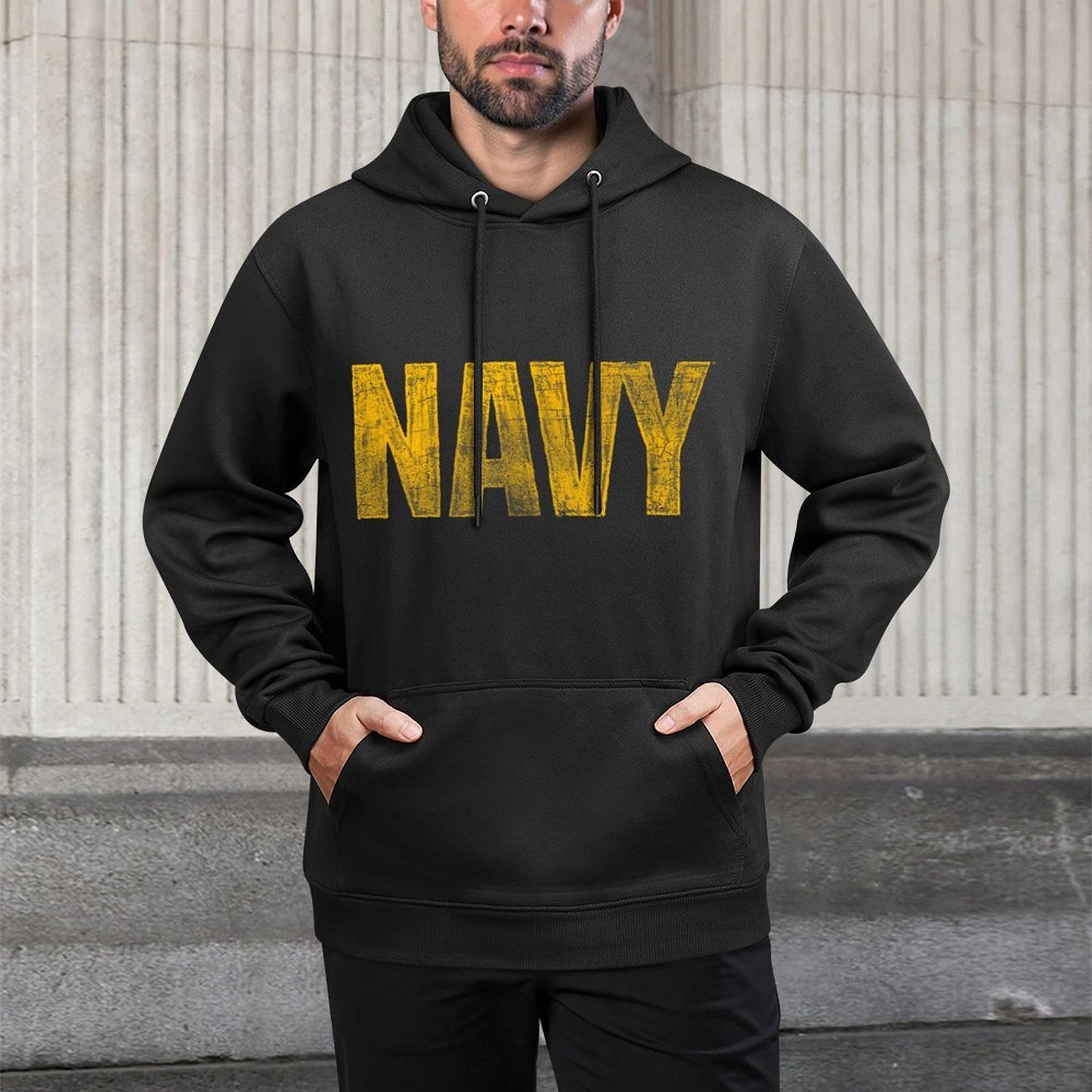 U.S. Navy Logo Durable Construction Hoodie