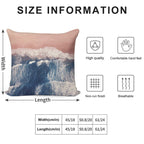 Pink Sand Beach Soft Decorative Cover Throw Pillow