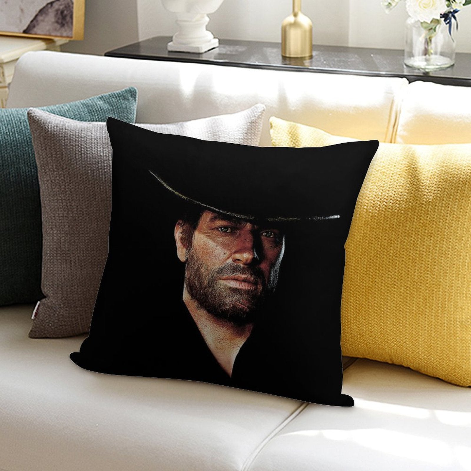 Arthur Morgan Soft Washable Throw Pillow