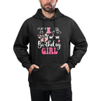 Tia Of The Birthday Girl Farm Cow 1St Birthday Girl Versatile Streetwear Hoodie