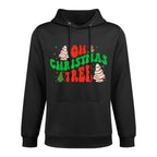 Oh Christmas Tree Xmas Snack Cake Family Pajama Matching Kangaroo Pocket Hoodie